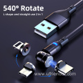 Magnetic Charger 3In1 Nylon Charging Cable